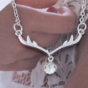 "I Love You Deerly" Minimalist Boho AntlerNecklace